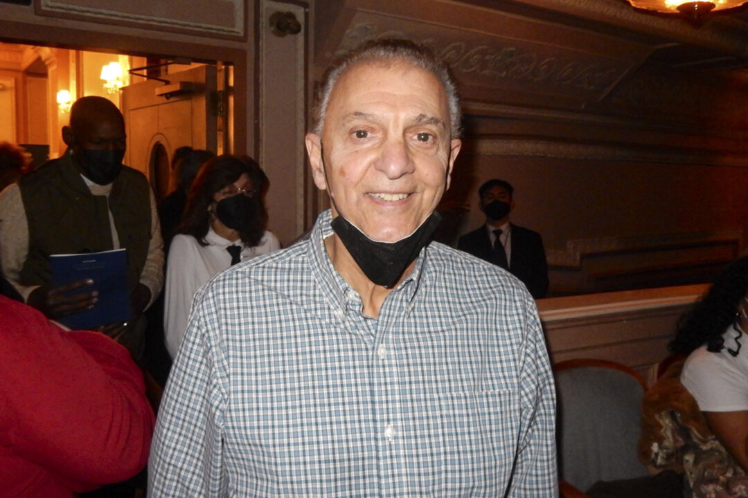 Richard Di Blasio attended Shen Yun Performing Arts at Merriam Theater Philadelphia, Pennsylvania, on Feb. 19, 2022. (Weiyong Zhu/The Epoch Times)