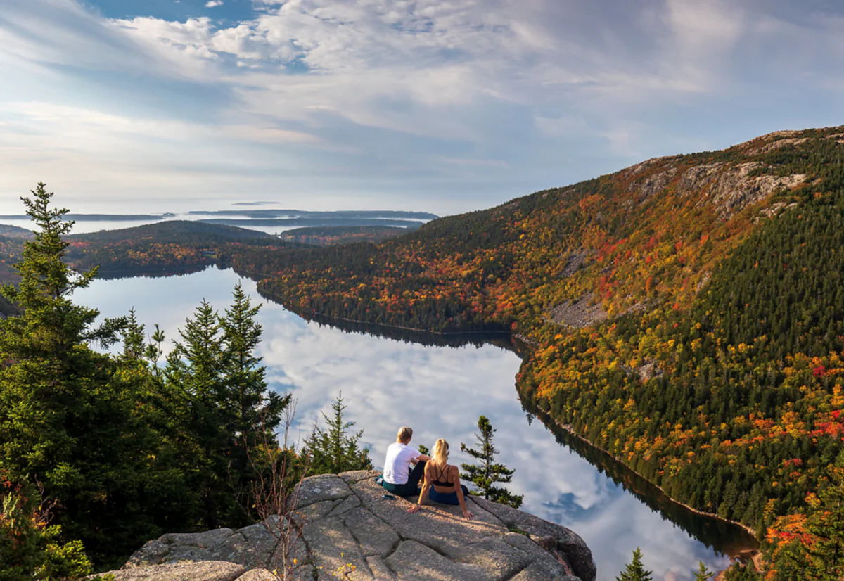 Sunrise at Boulder Beach in Acadia National Park. (Peter Wood for American Essence)