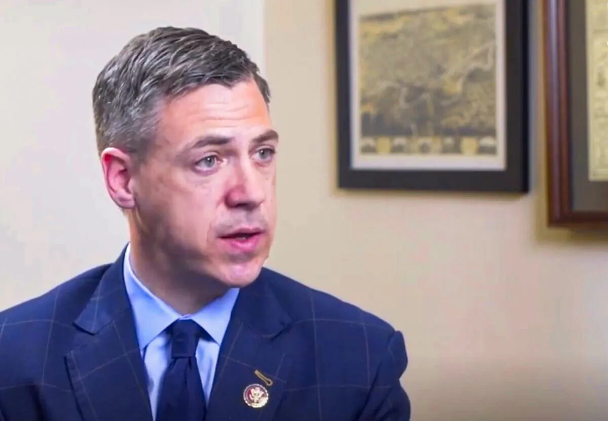 Rep. Jim Banks (R-Ind.) speaks to The Epoch Times in an interview in March 2019. (Screenshot via The Epoch Times)