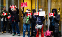 New Yorkers Hold Rally in Support of Canadian Truckers