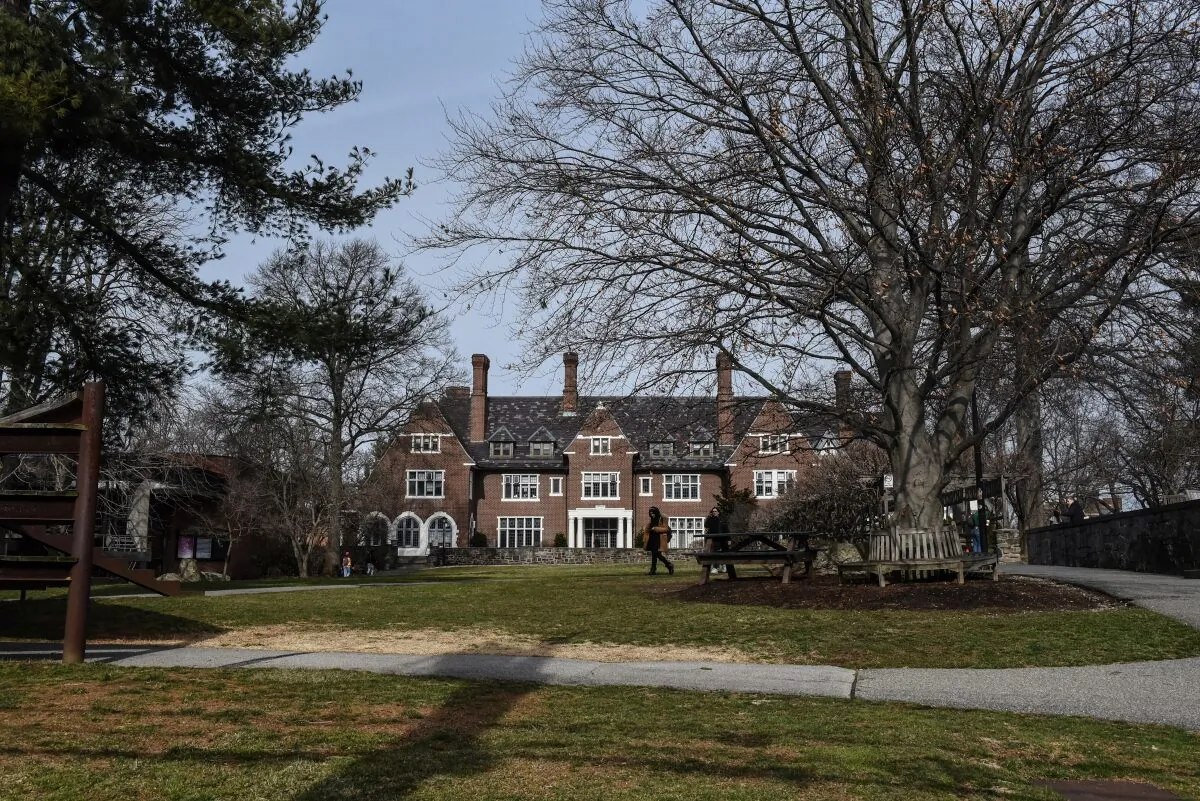 The campus at Sarah Lawrence College in Bronxville, New York, on Feb. 2020. (Stephanie Keith/Getty Images)