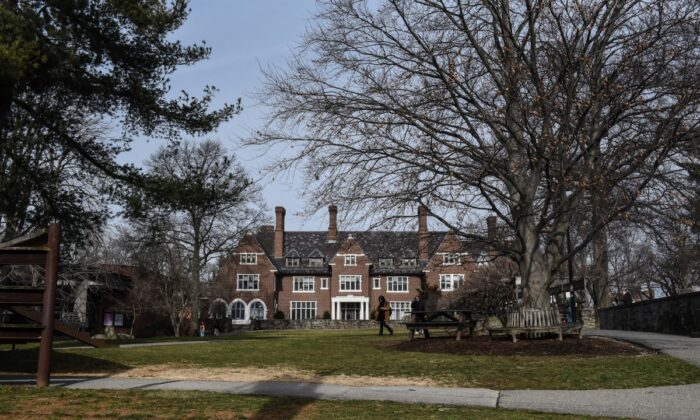 The campus at Sarah Lawrence College in Bronxville, New York, on Feb. 2020. (Stephanie Keith/Getty Images)