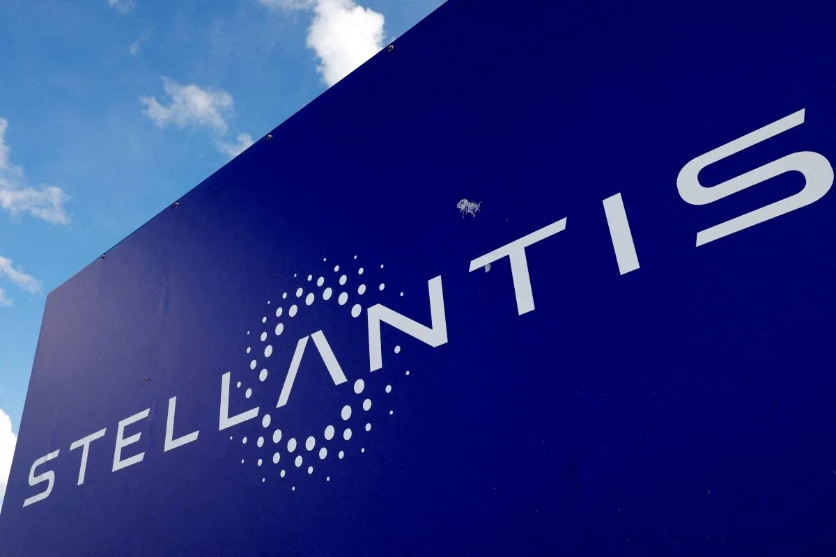 The logo of Stellantis is seen in this image provided on Nov. 9, 2020. (Communication FCA /Handout via Reuters)