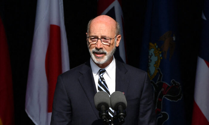 A 2021 file image of Pennsylvania Governor Tom Wolf. Republicans agreed to a new a new Congressional district map for the state last month, but Wolf vetoed it. 
(Mandel Ngan/AFP via Getty Images)
