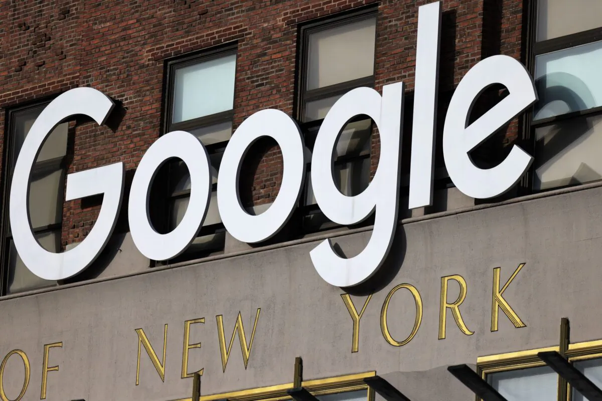 The Manhattan Google headquarters is seen on in New York City, NY on Jan. 25, 2021. (Michael M. Santiago/Getty Images)