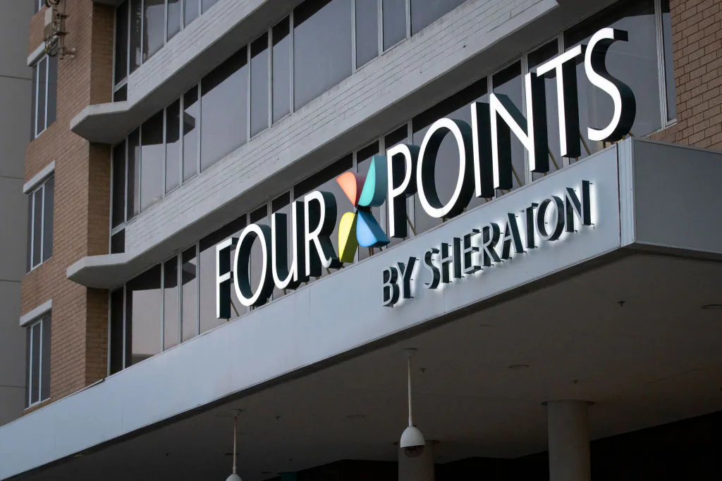 A file photo of the hotel Four Points by Sheraton in Perth, Australia, on Jan. 31, 2021. (Matt Jelonek/Getty Images)
