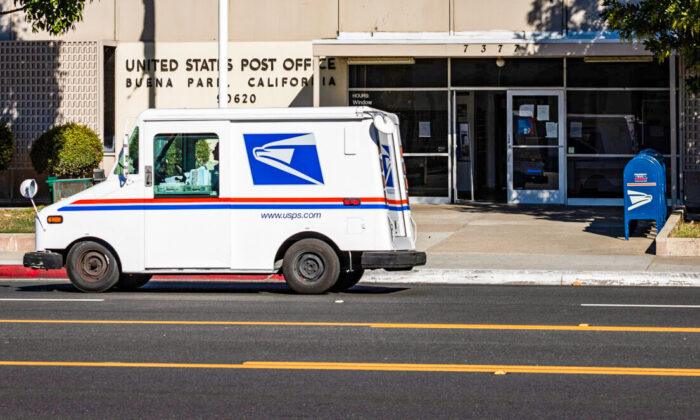 A post office in Buena Park, Calif., on Jan. 15, 2021. (John Fredricks/The Epoch Times)