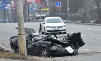 Video Shows Strela Tank Crushing Civilian Car in Kyiv With Driver Still Inside