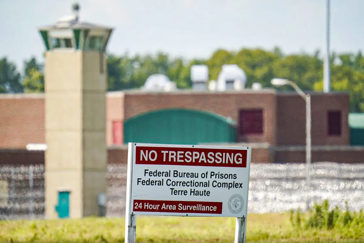 The federal prison complex in Terre Haute, Ind., is shown on Aug. 26, 2020. (Michael Conroy/AP Photo)