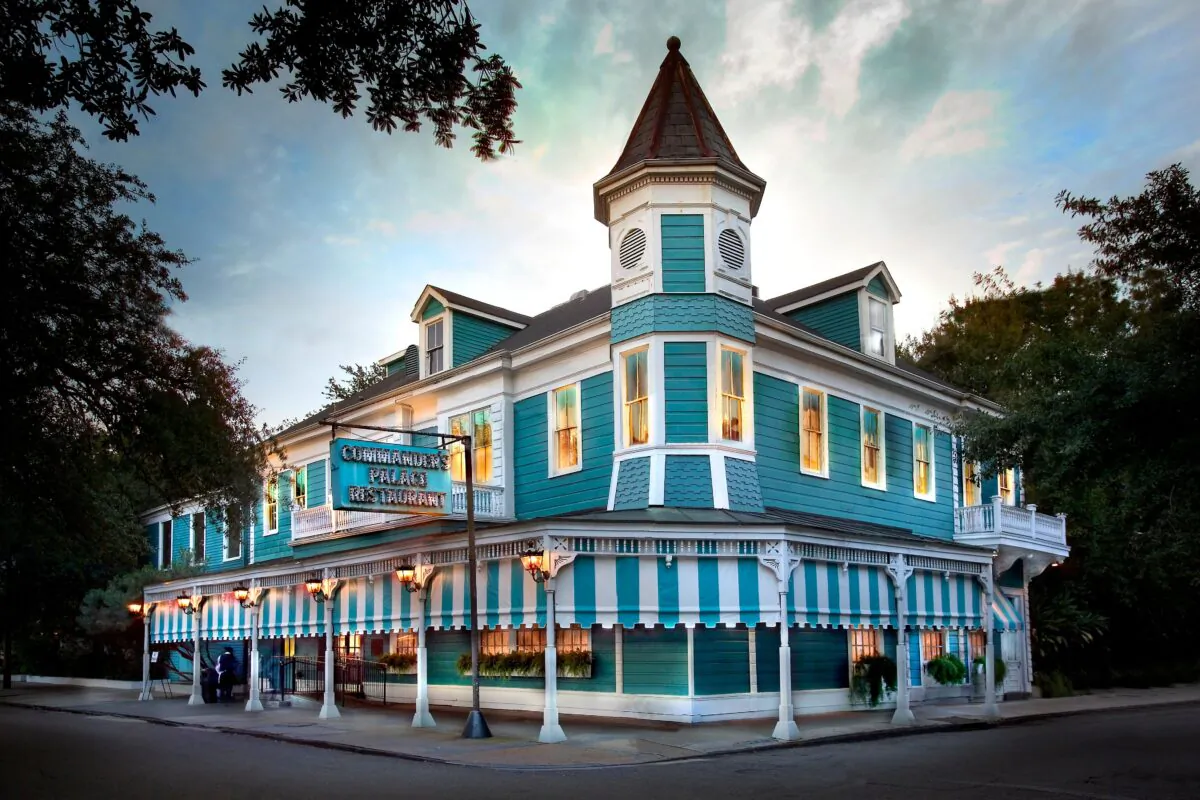 With its iconic white and aqua Victorian exterior, Commander's Palace has been a New Orleans landmark since 1893. (Courtesy of Commander's Palace)