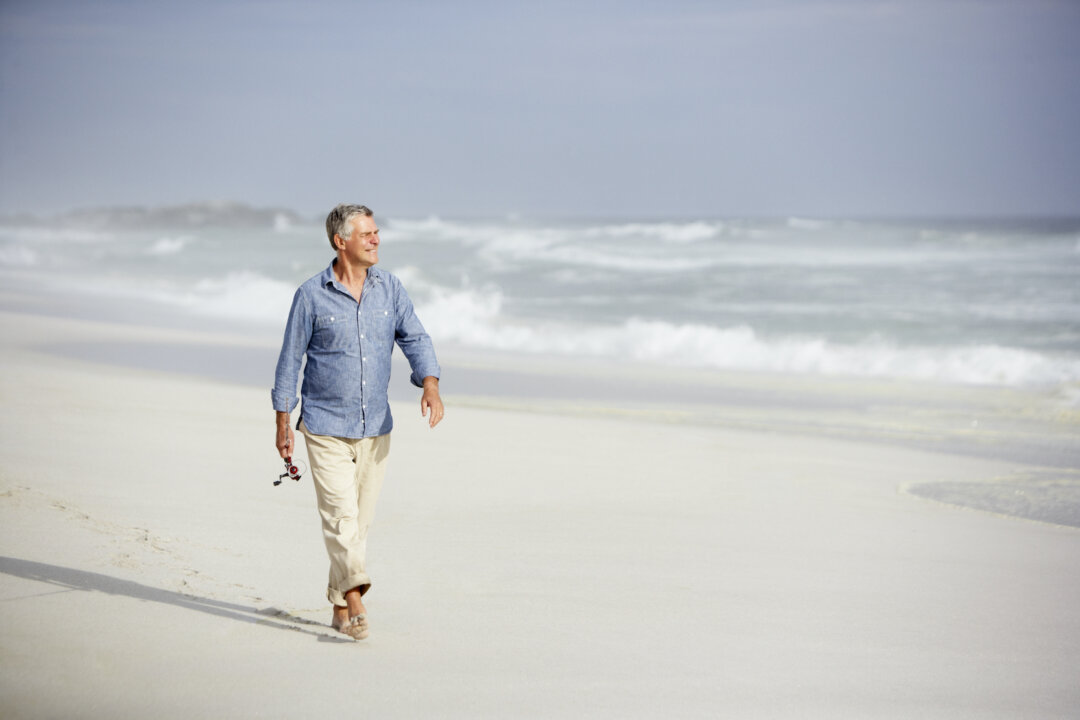Going for a calming stroll has many benefits beyond physical health. (Monkey Business Images/Shutterstock)