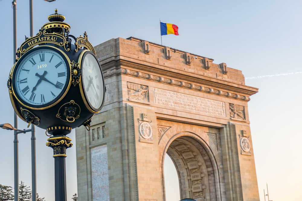 The Arc de Triomphe in Bucharest. (Ganka Trendafilova/ Shutterstock)