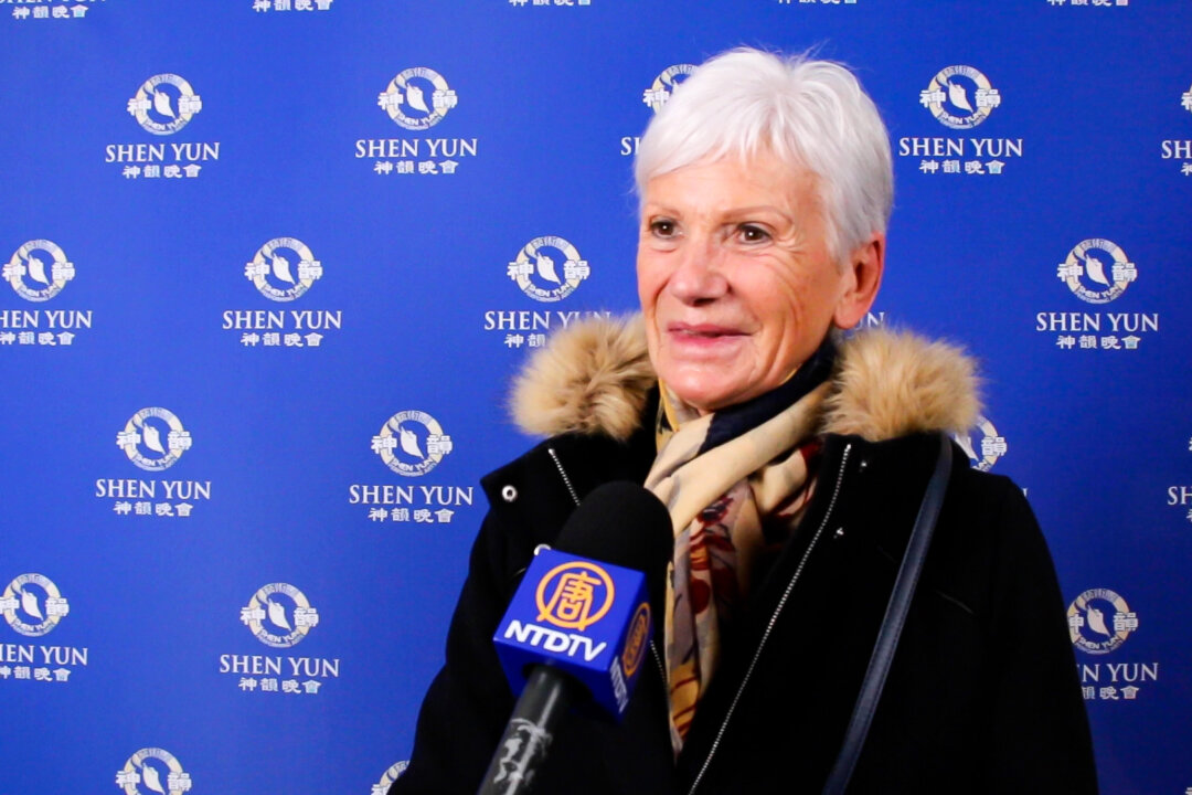 Martine Nossereau, a former dance teacher, was present at the Cité des Congrès in Nantes, France, for the Shen Yun performance on Feb. 17, 2022. (NTD)