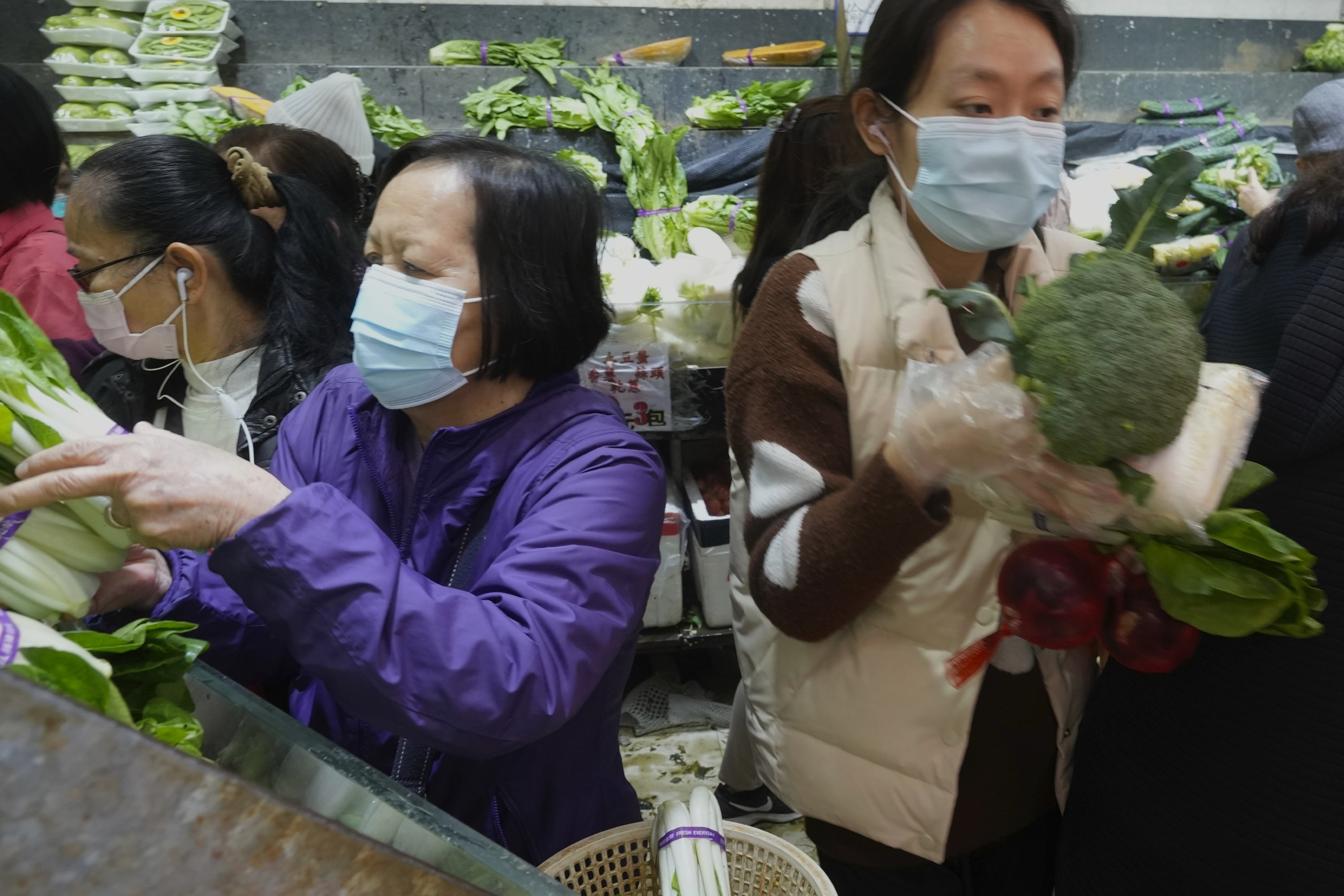 A wet market store in Hong Kong
