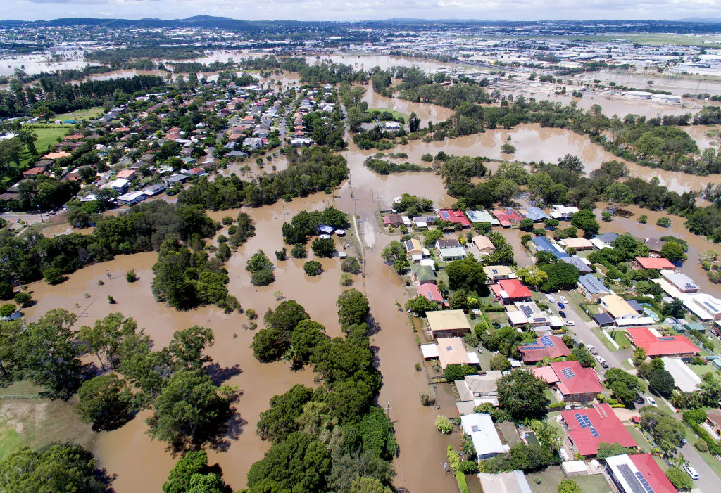 Over 20,000 in Queensland, Australia were predicted to be flood-damaged after the rivers peaked at 3.85 metres. (Bradley Kanaris/Getty Images)
