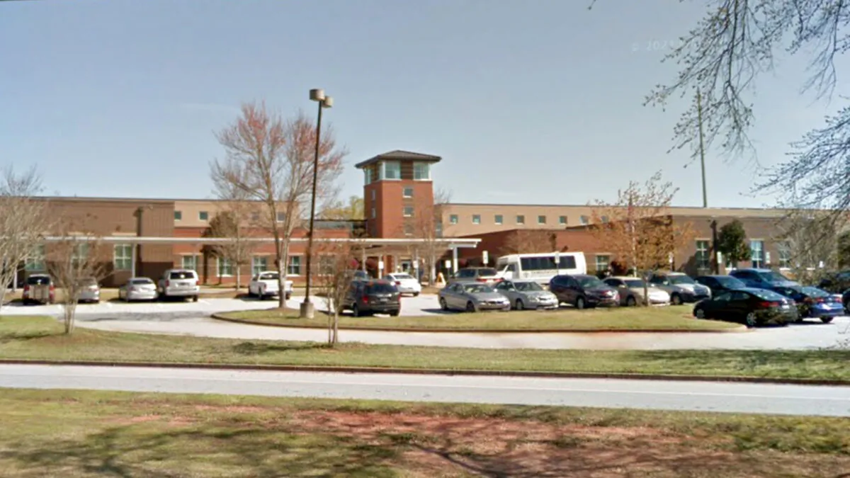 Tanglewood Middle School in Greenville, S.C., in April 2019. (Google Maps/Screenshot via The Epoch Times)