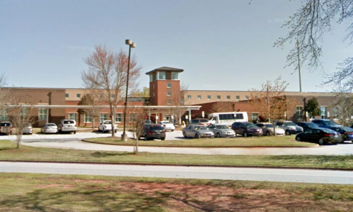 Tanglewood Middle School in Greenville, S.C., in April 2019. (Google Maps/Screenshot via The Epoch Times)