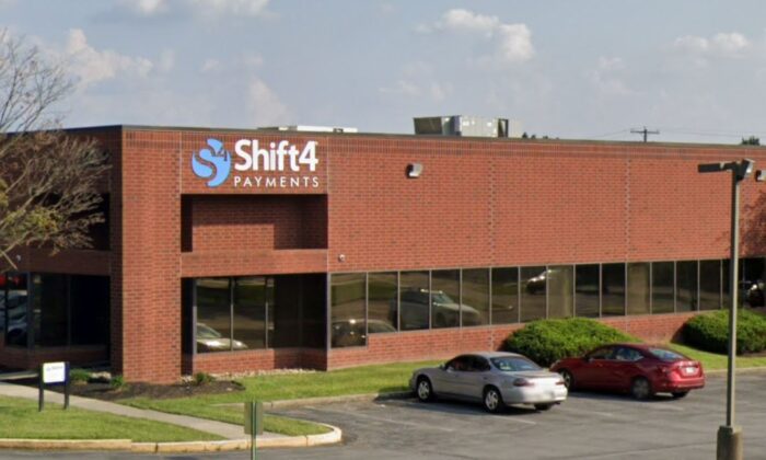 Headquarters of the American payment processing company Shift4 in Allentown, Pa., in August 2021. (Google Maps/Screenshot via The Epoch Times)