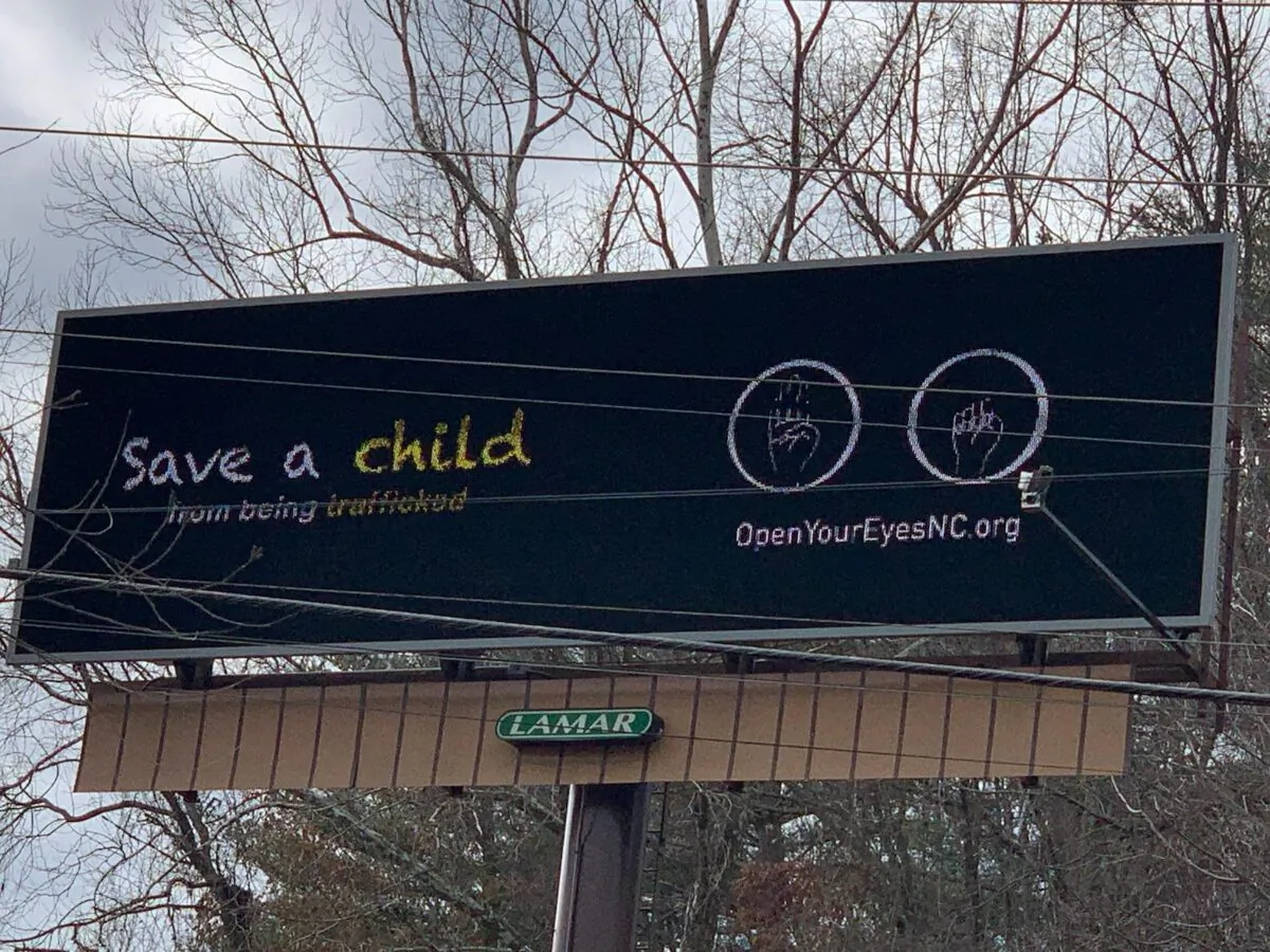 Awake and Bold's Billboard Campaign. (Courtesy of Kathy Yurista).