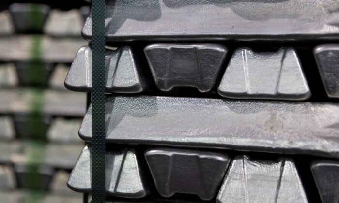 Aluminium blocks are seen in Wagner Automotiv industry in Gradacac, Bosnia and Herzegovina on Feb. 8, 2022. (Dado Ruvic/Illustration/Reuters)