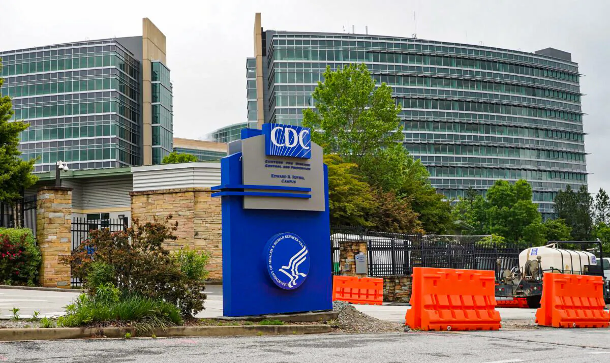 The Centers for Disease Control and Prevention headquarters in Atlanta, Ga., on April 23, 2020. (Tami Chappell/AFP via Getty Images)