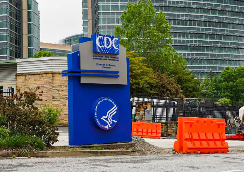 The Centers for Disease Control and Prevention headquarters in Atlanta, Ga., on April 23, 2020. (Tami Chappell/AFP via Getty Images)