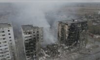 Drone Footage Shows Devastation in Residential Area Near Kyiv