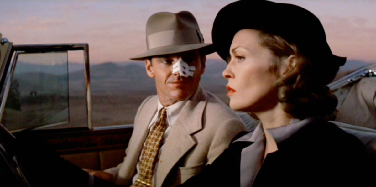 Jack Nicholson J.J. 'Jake' Gittes and Faye Dunaway as Evelyn Cross Mulwray in "Chinatown." (Paramount Pictures)