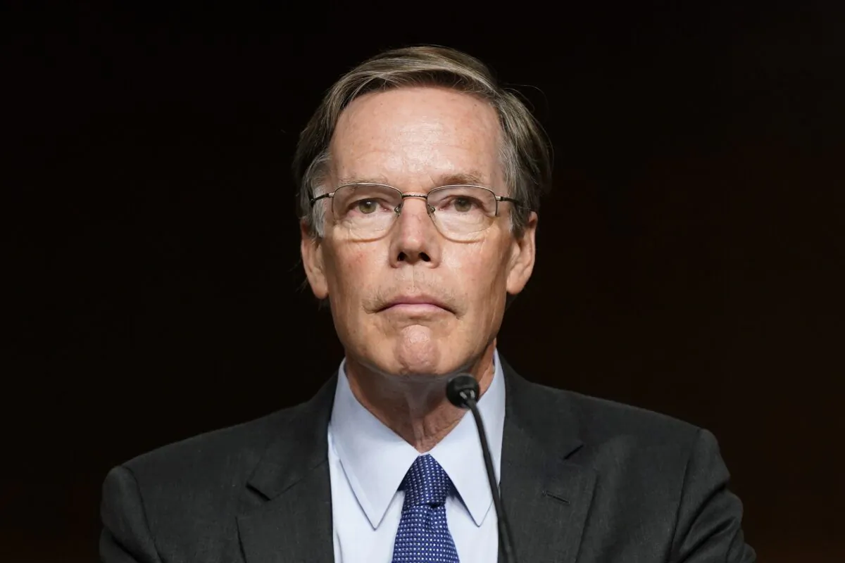 U.S. Ambassador to China nominee Nicholas Burns attends a hearing to examine his nomination before the Senate Foreign Relations Committee on Capitol Hill in Washington, on Oct. 20, 2021. (Patrick Semansky/AP Photo, File)