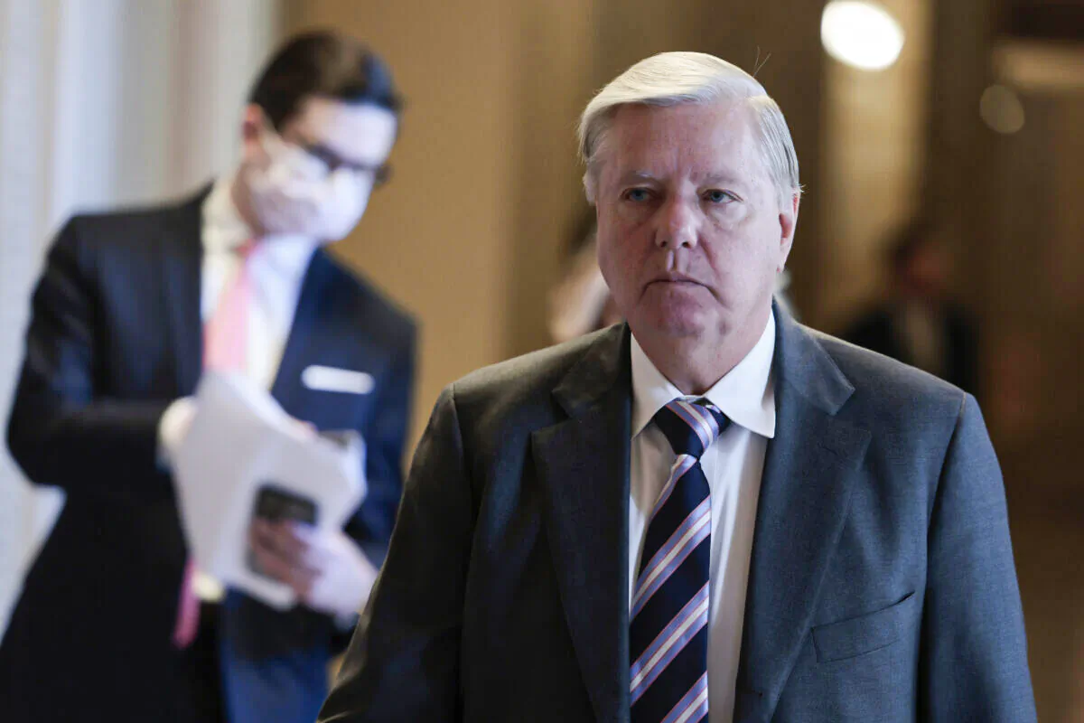 Sen. Lindsey Graham (R-S.C.) on Capitol Hill in Washington in a file image. (Anna Moneymaker/Getty Images)