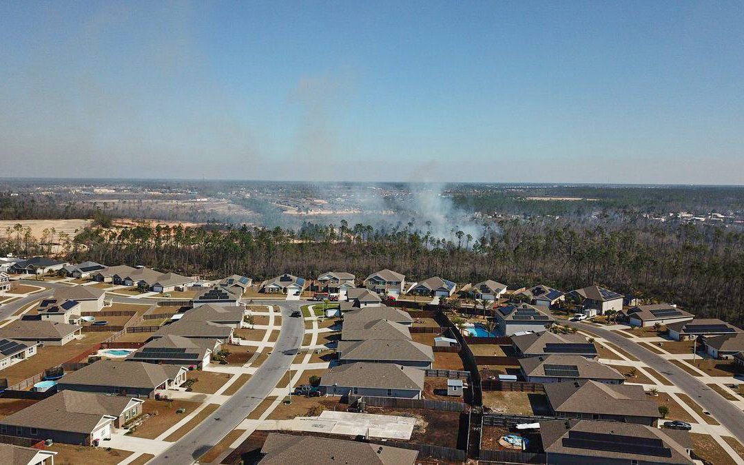 Fire Forces Evacuation of Hundreds of Homes in Florida Panhandle