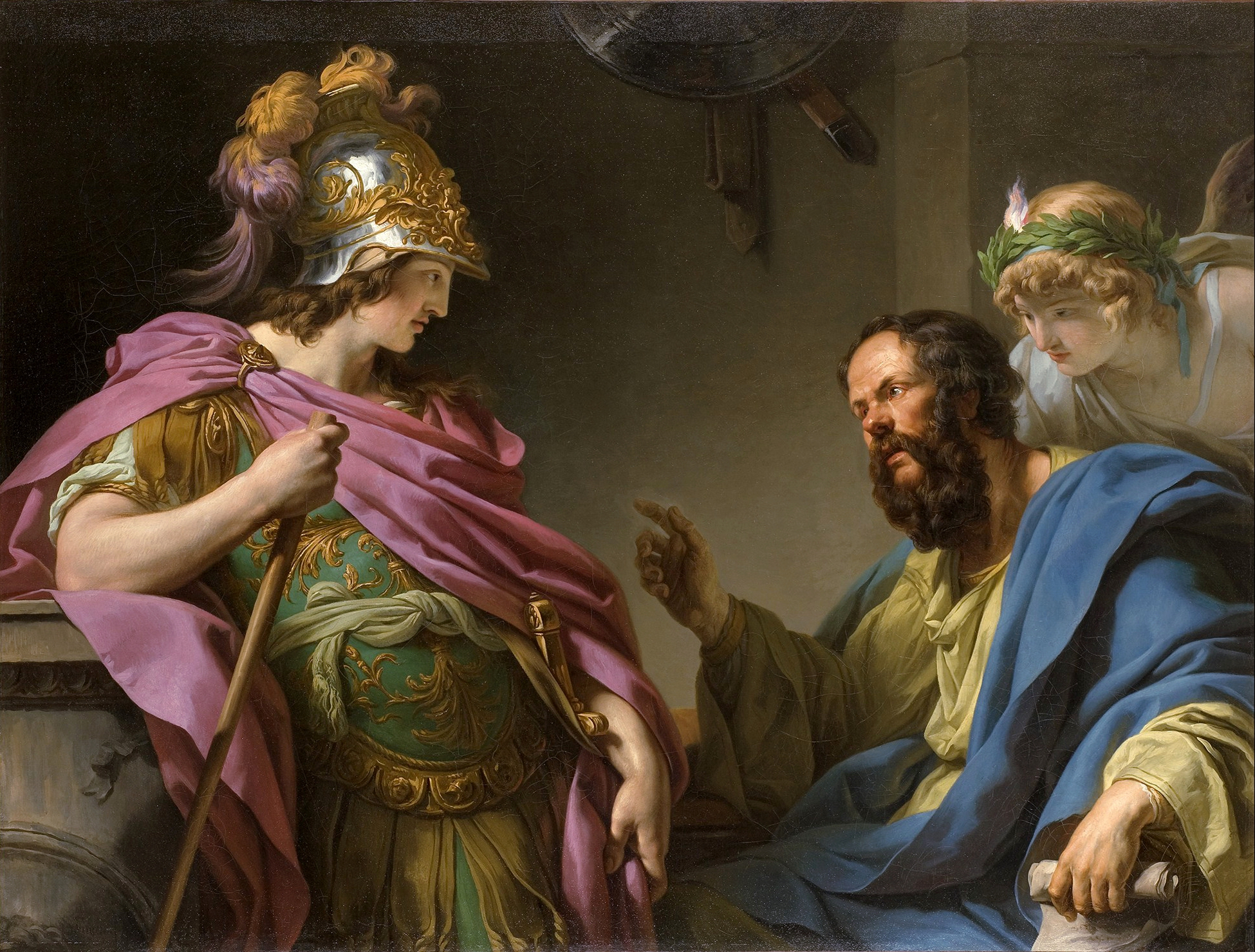 "Alcibades Being Taught By Socrates" by François-André Vincent circa 1776. 