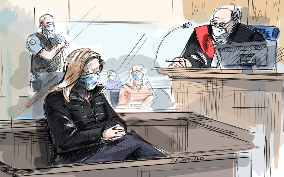 Tamara Lich appears at her bail hearing in Ottawa, on March 7, 2022. (The Canadian Press/Alexandra Newbould)