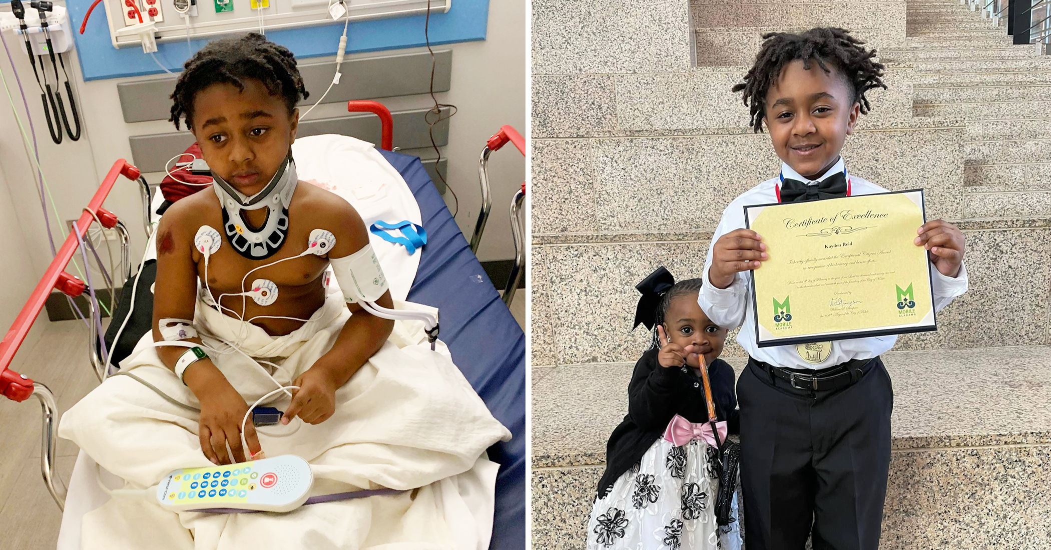 Boy, 6, Gets Hero's Welcome After Jumping in Front of Car to Save His 2-Year-Old Sister - Vimarsana News