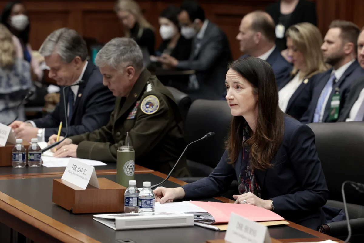 Director of National Intelligence Avril Haines speaks during a House Intelligence Committee hearing in the Rayburn House Office Building in Washington, on March 8, 2022. (Anna Moneymaker/Getty Images)