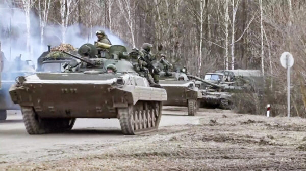 Russian troops enter the Kyiv region