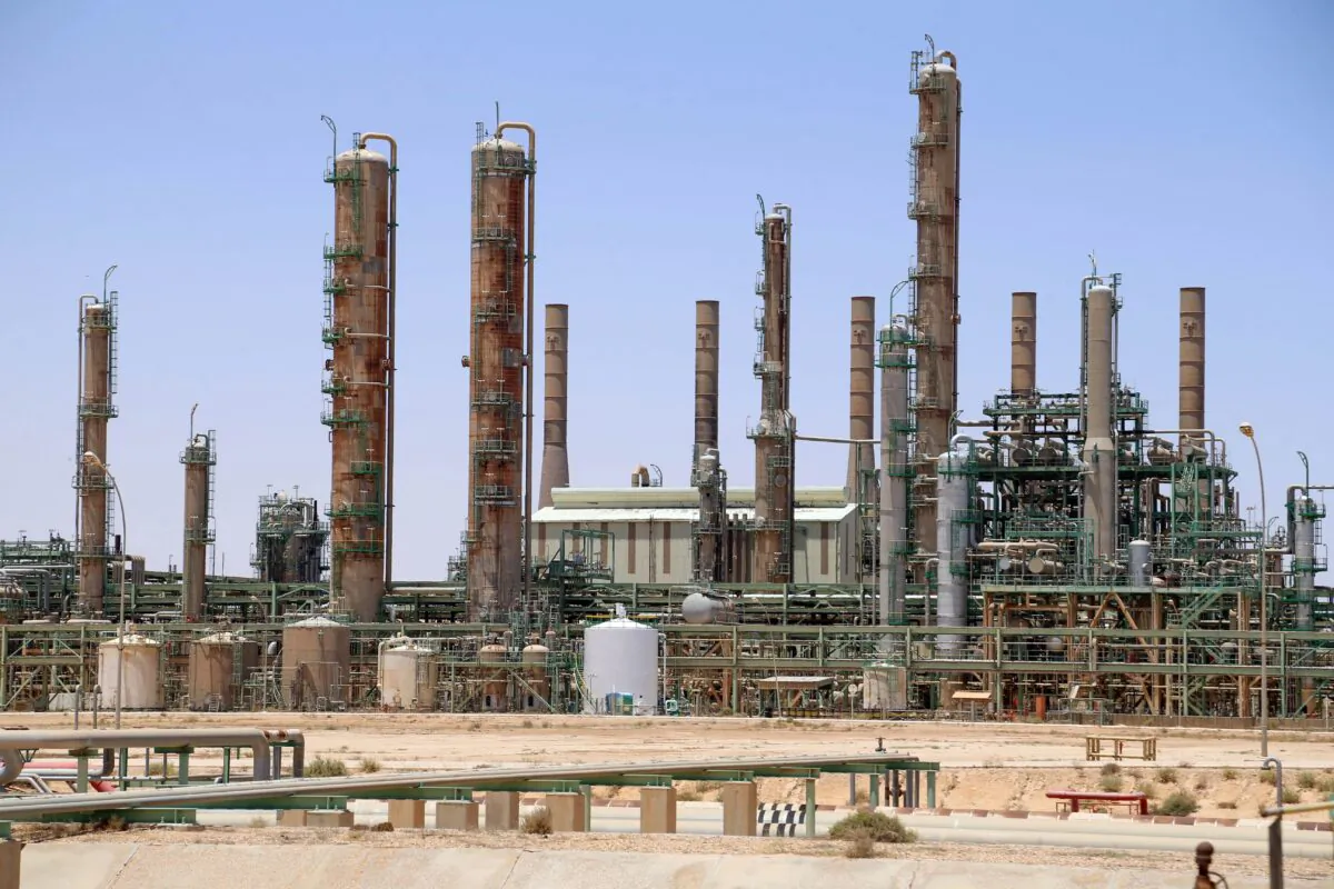 An oil refinery in Libya's northern town of Ras Lanuf in this picture taken on June 3, 2020. (AFP via Getty Images)