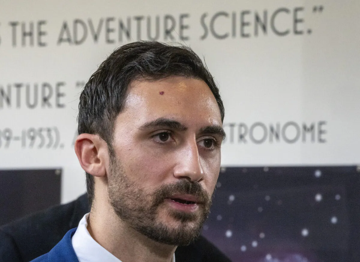 Ontario Education Minister Stephen Lecce speaks during an announcement at the Ontario Science Centre in Toronto on March 8, 2022. (Frank Gunn/The Canadian Press)
