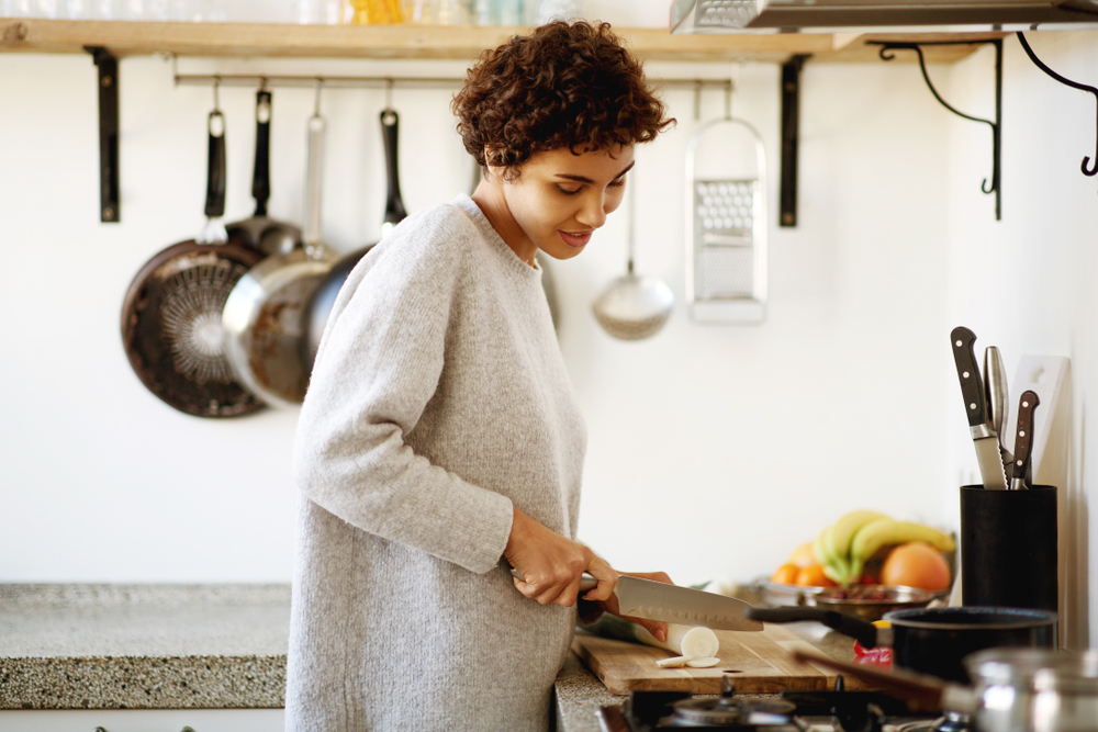 Taking time to cook, and connect with the process can help you relax, and be more present in the moment. (Shutterstock)