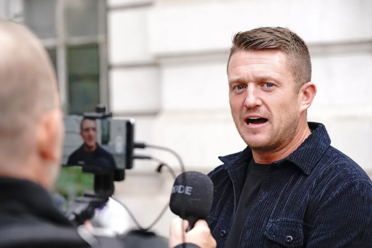 Undated file photo of Tommy Robinson. (Jonathan Brady/PA Media)