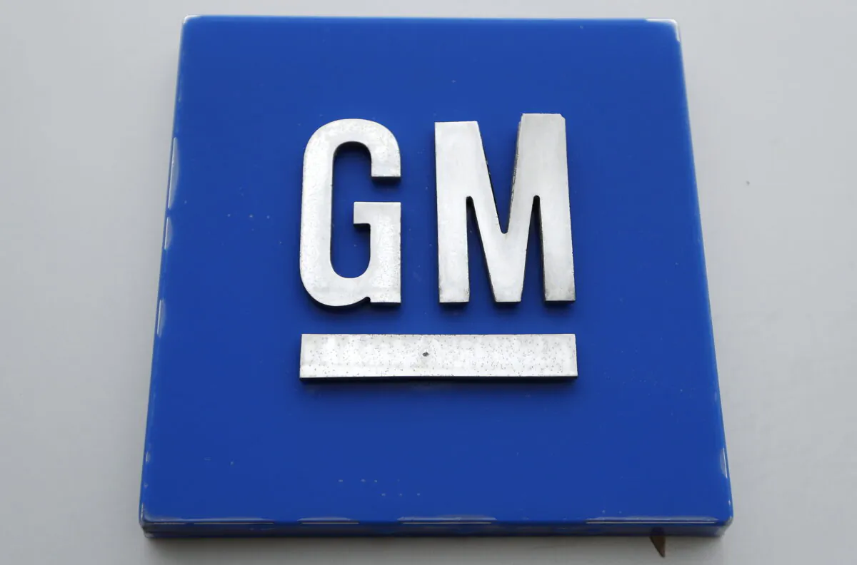 The General Motors logo on Jan. 27, 2020. (Paul Sancya/AP Photo)