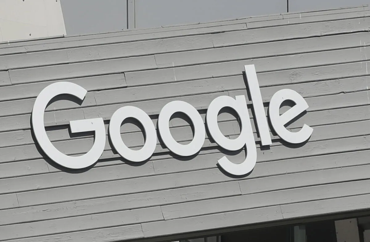 A Google sign on the is shown on the company campus in Mountain View, Calif., on Sept. 24, 2019. (Jeff Chiu/AP Photo File)