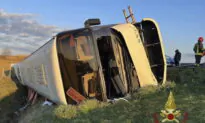 Bus Full of Ukrainian Refugees Overturns in Italy; One Woman Dead