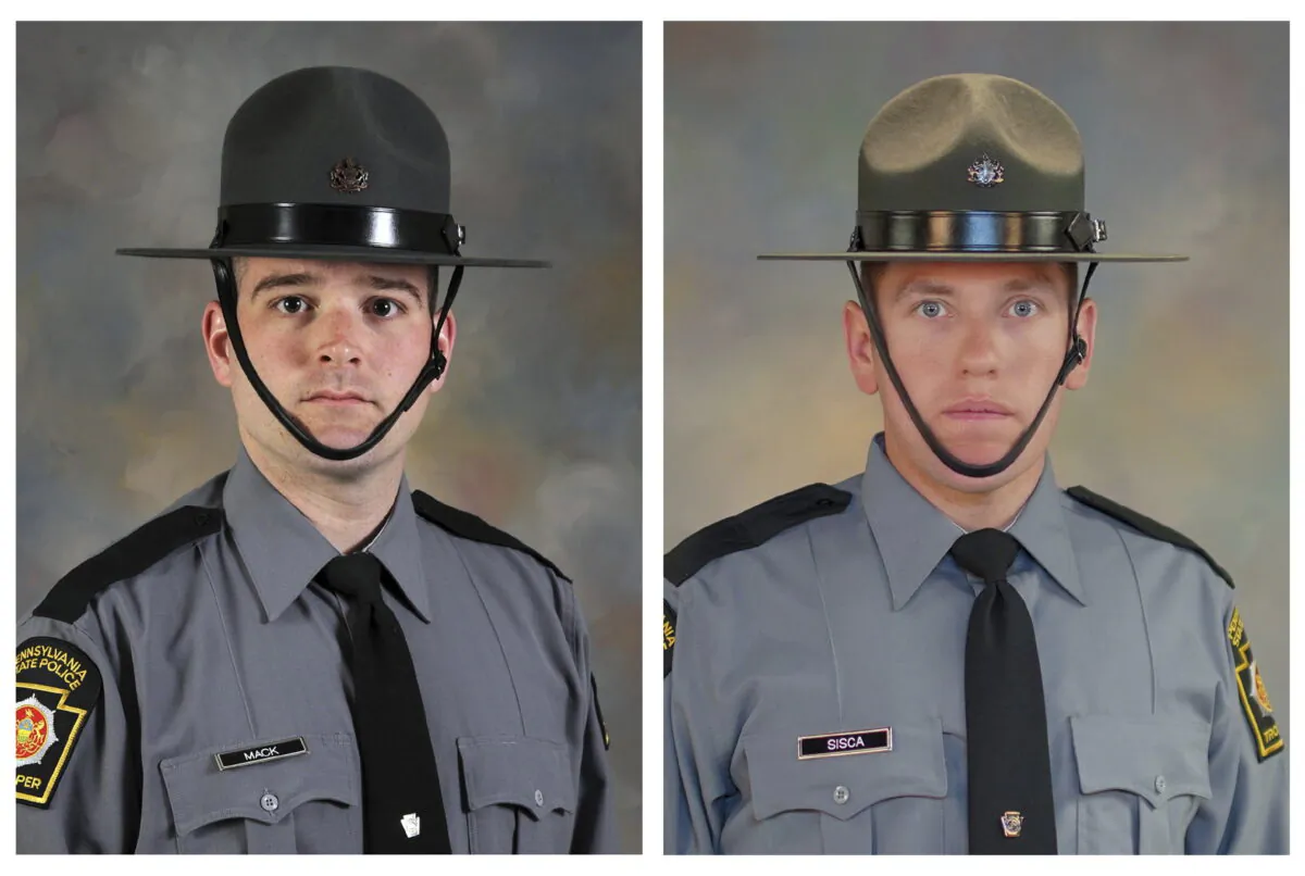 Trooper Martin F. Mack III (Left) and Trooper Branden T. Sisca. (Pennsylvania State Police via AP)