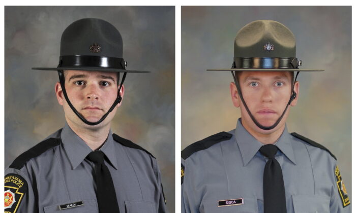 Trooper Martin F. Mack III (Left) and Trooper Branden T. Sisca. (Pennsylvania State Police via AP)