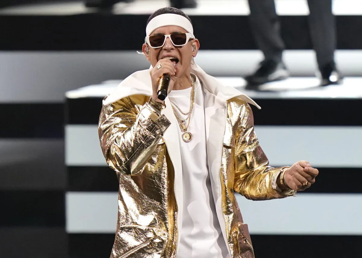 Daddy Yankee performs at Premio Lo Nuestro in Miami on Feb. 16, 2021. (Lynne Sladky/AP Photo)