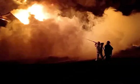 Russian Missile Strikes Oil Depot in Western Ukraine