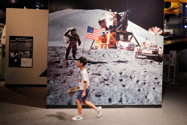 Buzz Aldrin moon walk photo