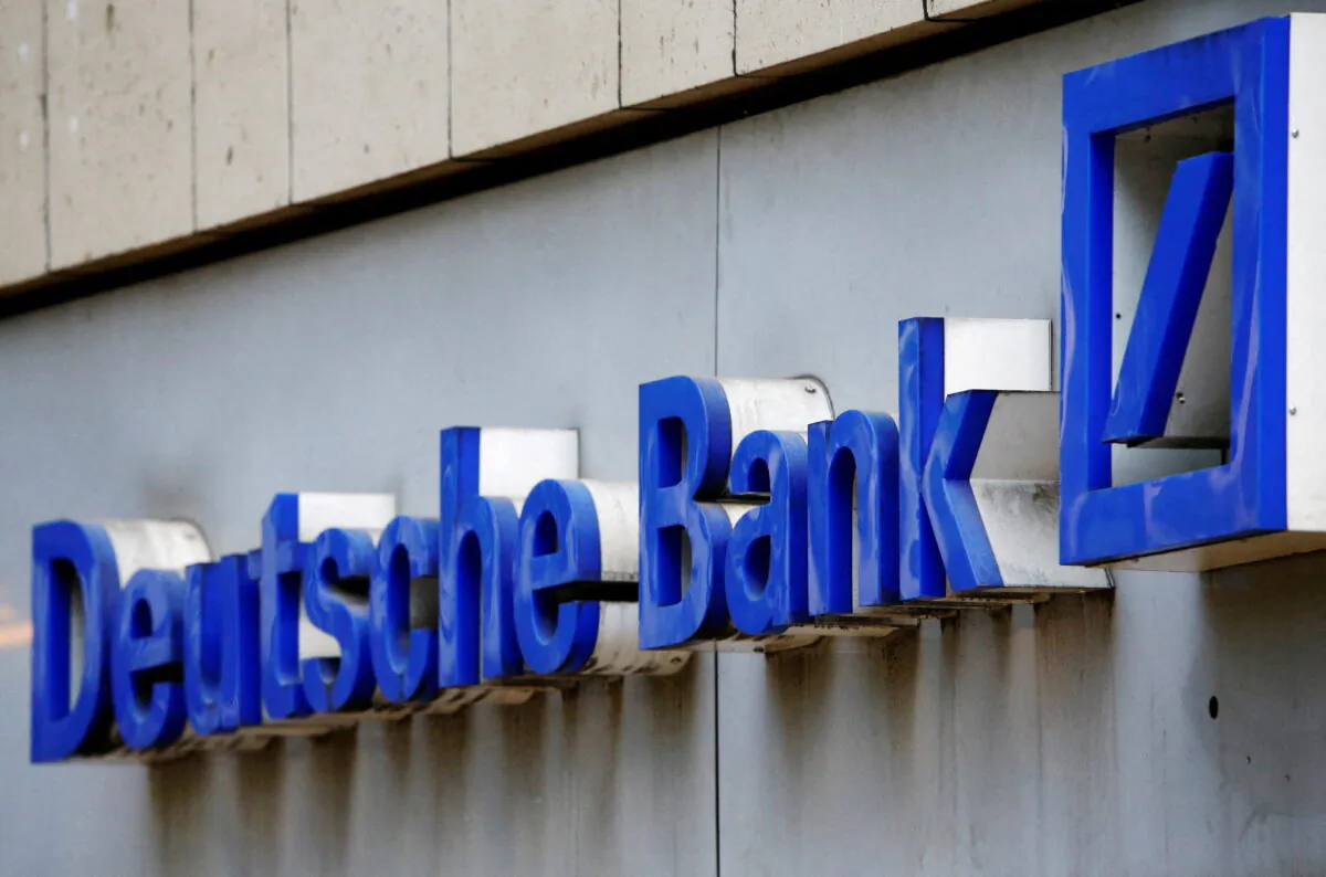 A logo of a branch of Germany's Deutsche Bank is seen in Cologne, Germany, on July 18, 2016.  REUTERS/Wolfgang Rattay