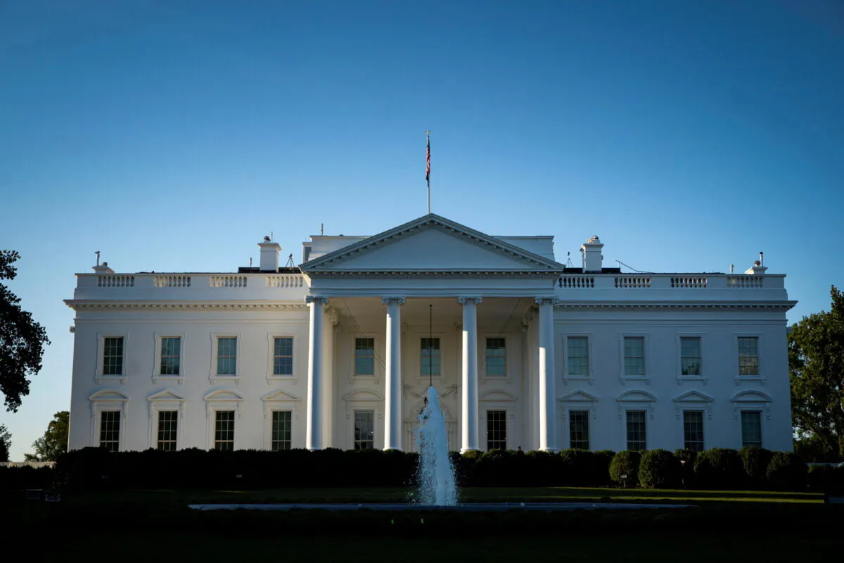 A general view of the White House in Washington on Oct. 2, 2021. (Al Drago/Reuters)